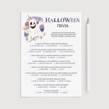 Printable Halloween Trivia for Family Instant Download by LittleSizzle