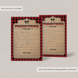 Baby prediction card for boys by LittleSizzle