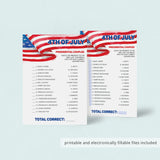 Fourth of July Office Game Printable & Virtual