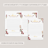 Fall baby shower advice for mommy to be printable by LittleSizzle