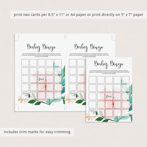 Baby Shower Bingo Template | 30 prefilled cards, blank cards &amp; template ...