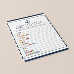 Boy baby shower emoji pictionary printable by LittleSizzle