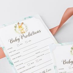 Watercolor green wreath baby shower games by LittleSizzle