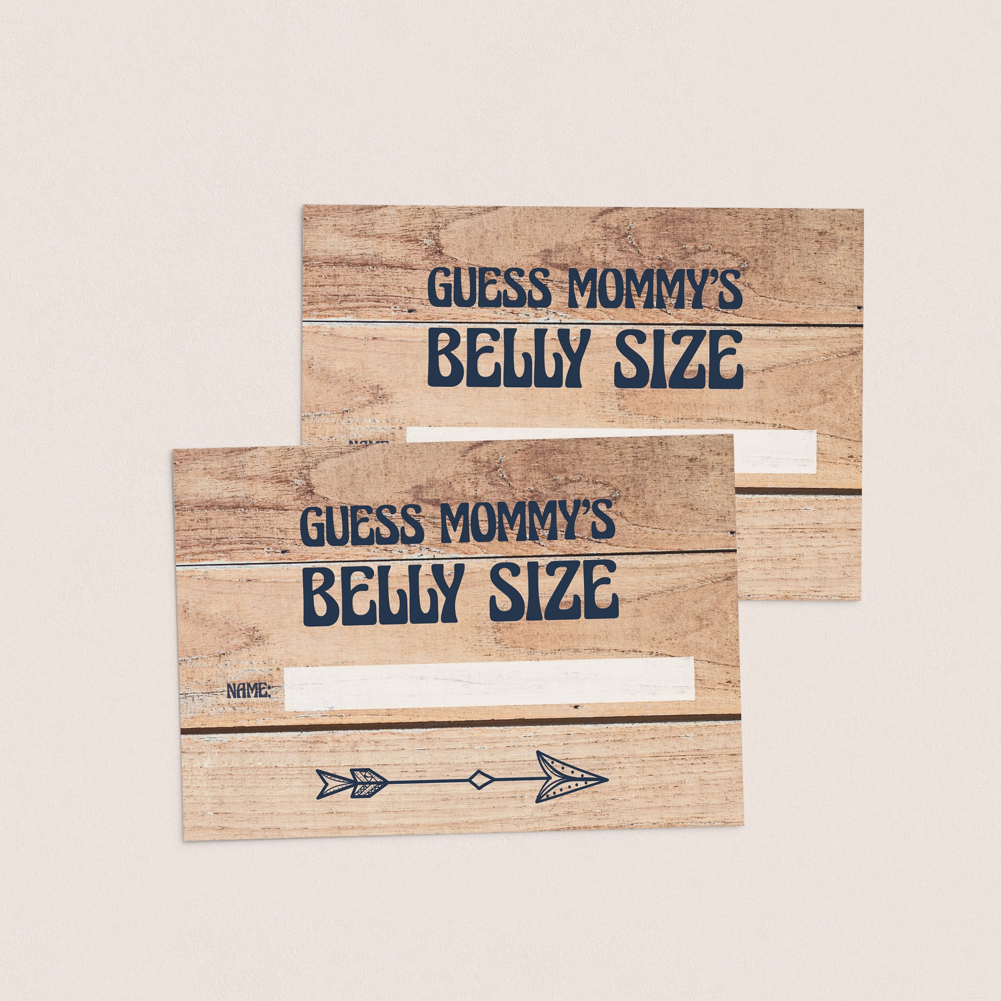 Guess mommy's bump size cards printable by LittleSizzle