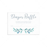Printable diaper raffle game for winter baby party by LittleSizzle