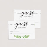 Printable guessing game cards by LittleSizzle