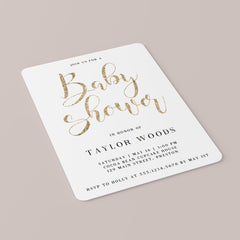 Gender Neutral Baby Shower Invitation Set Templates