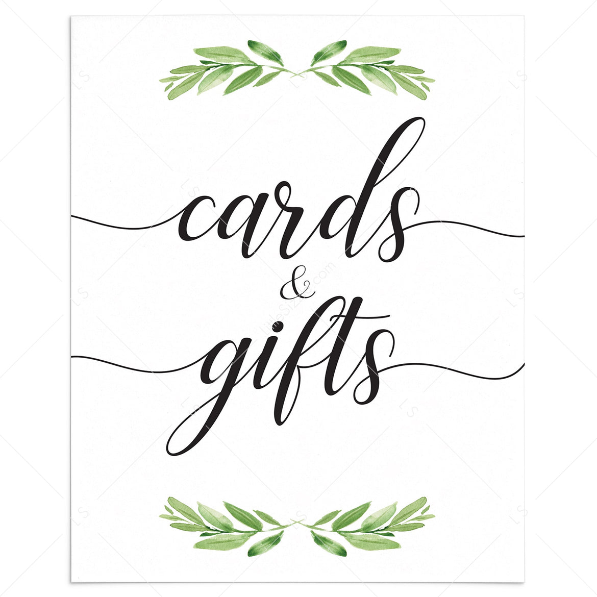 Printable Cards &amp; Gifts signs | Instant download gift table signs ...