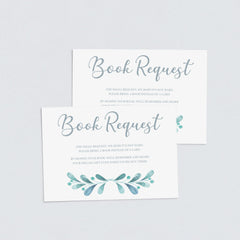 Download winter baby shower book request cards by LittleSizzle