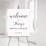 Bridal Shower Welcome Sign Instant Download Black and White by LittleSizzle