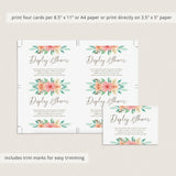 No Gift Wrap Insert Cards Instant Download
