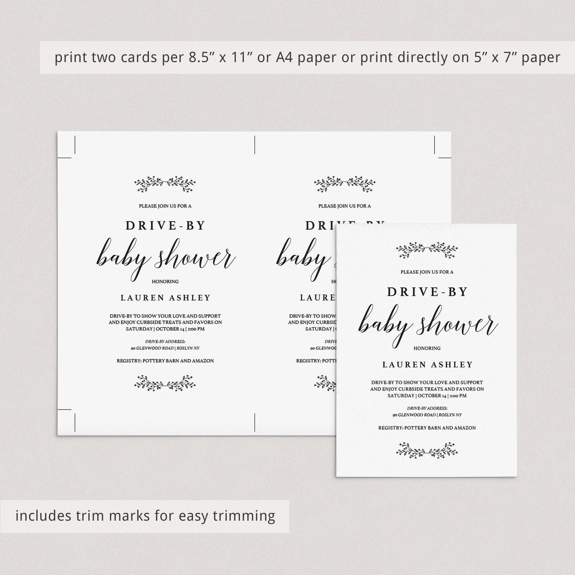 COVID-19 baby shower invitation template by LittleSizzle