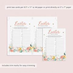 Easter Game for Groups Finish The Phrase Printable