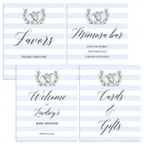 Printable Elephant Themed Baby Shower Decor Pack by LittleSizzle