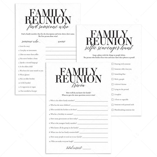 Fun Family Reunion Icebreakers by LittleSizzle