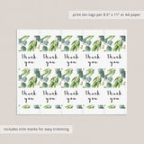 Instant download editable favor tags for greenery shower by LittleSizzle