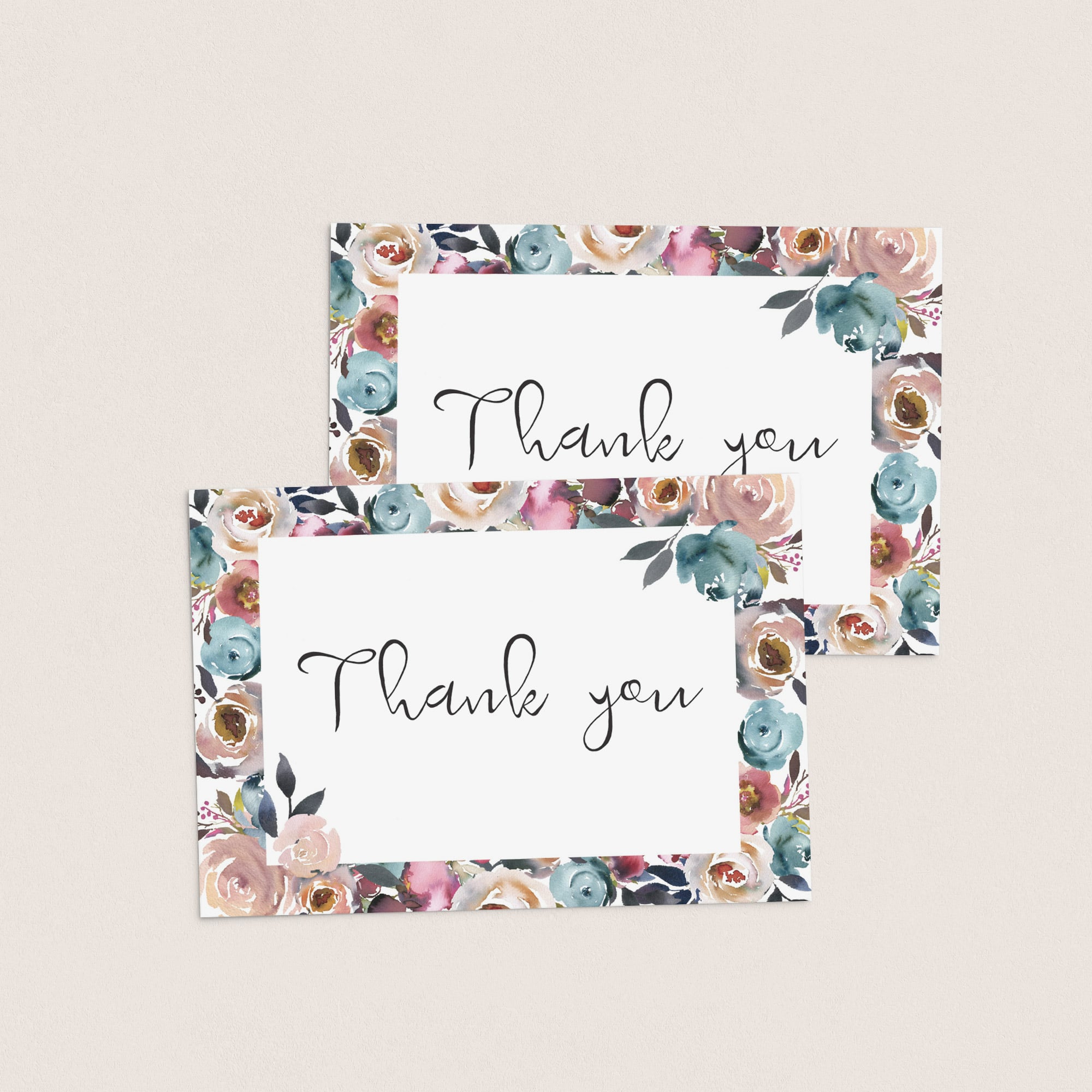 Printable boho shower thank you card by LittleSizzle