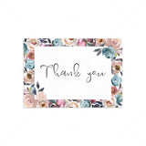 Boho floral thank you card printable by LittleSizzle