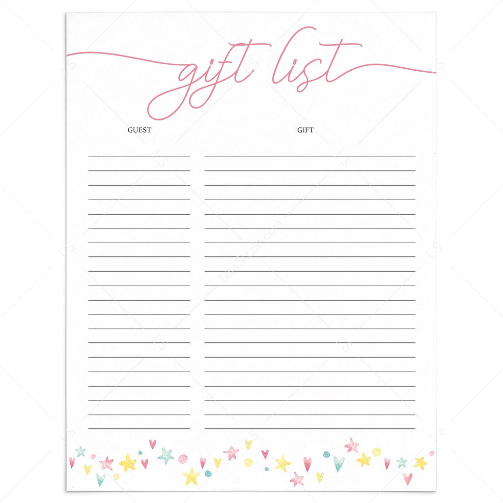 cute-printable-gift-list-with-pink-and-yellow-stars-pink-shower-printables-littlesizzle