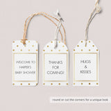 DIY favor tags gold template by LittleSizzle