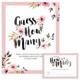 Guess how many table sign and cards printable by LittleSizzle