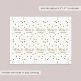 Printable gift labels gold confetti by LittleSizzle