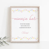 Instant download rainbow shower mimosa bar decor by LittleSizzle