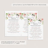 Mother's Day Trivia Game Printable & Fillable PDF