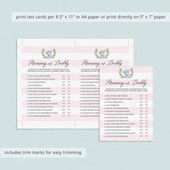 Elephant baby party games with pink and white stripes by LittleSizzle