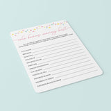 Printable Rainbow Baby Shower Game Who Knows Mommy Best