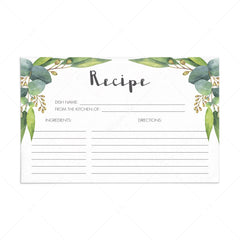 Printable recipe cards instant download PDF by LittleSizzle