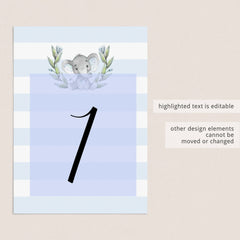Elephant table decorations templates by LittleSizzle