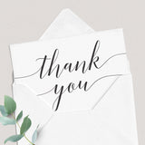 Calligraphy thank you cards by LittleSizzle