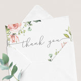 Floral thank you cards printables instant download by LittleSizzle