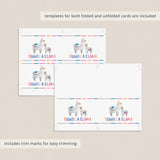 Llama mama baby shower thank you cards by LittleSizzle