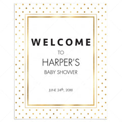 Printable Welcome Sign for Modern Party by LittleSizzle