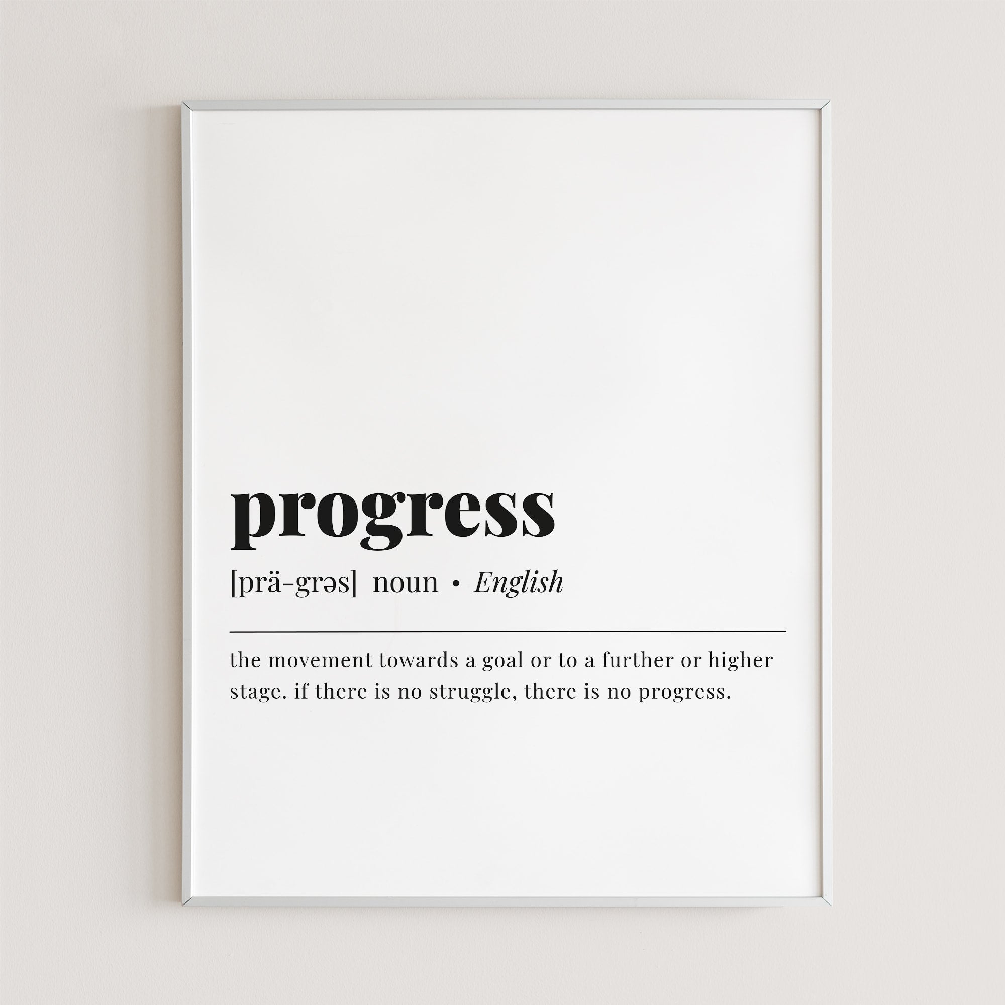 Progress Definition Print Instant Download by Littlesizzle