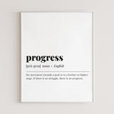 Progress Definition Print Instant Download by Littlesizzle