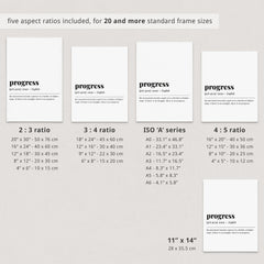 Progress Definition Print Instant Download