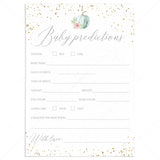 Pumpkin Baby Shower Predictions for Baby Cards by LittleSizzle