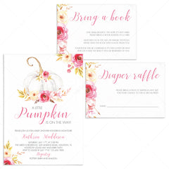 Little pumpkin baby shower invitation bundle by LittleSizzle