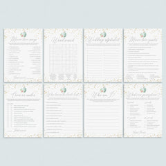 Pumpkin Bridal Shower Games Bundle Printable by LittleSizzle