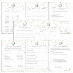 Pumpkin Bridal Shower Games Bundle Printable by LittleSizzle