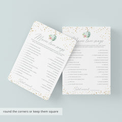 Autumn Bridal Shower Games Bundle Floral Pumpkin