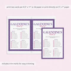 Galentines Drink If Game Printable
