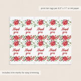 Red white and green tags printable by LittleSizzle