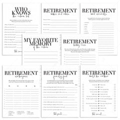 Retirement Party Games for Him Printable by LittleSizzle