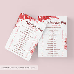 Valentine's Day This or That Questions Printable