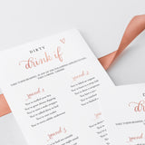 Drink If Bachelorette Game Rose Gold Printable