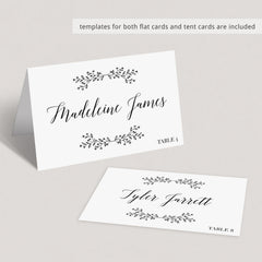 Kraft paper place cards printable by LittleSizzle